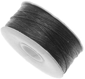 Nymo Nylon Beading Thread Size B for Delica Beads Black 72YD (66 Meters)