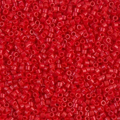 50 Grams Miyuki Delica Bead 11/0 Opaque Dark Cranberry Red Bulk Bag DB0723-50