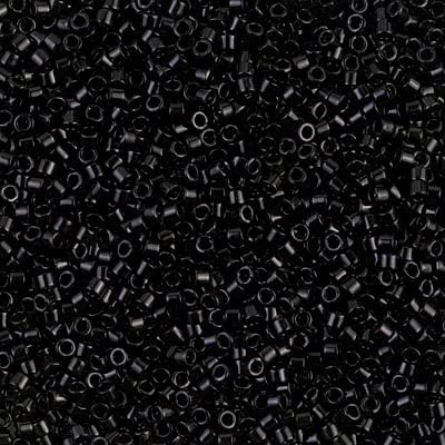 50 Grams Miyuki Delica Bead 11/0 Opaque Black Bulk Bag DB0010-50