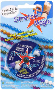 0.7mm Diameter Stretch Magic Bead Jewelry Elastic Cord Line Clear Black 5 Meter