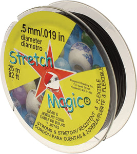 Black Stretch Magic, 0.5mm, 25 meters